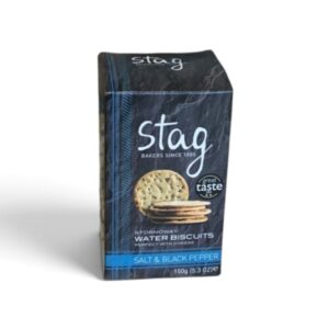 Stag – Salt & Black Pepper Water Biscuits 150g
