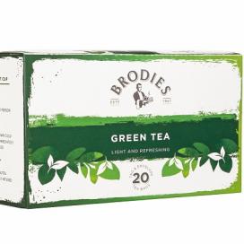 Brodies Green Tea - 20 Tagged bags